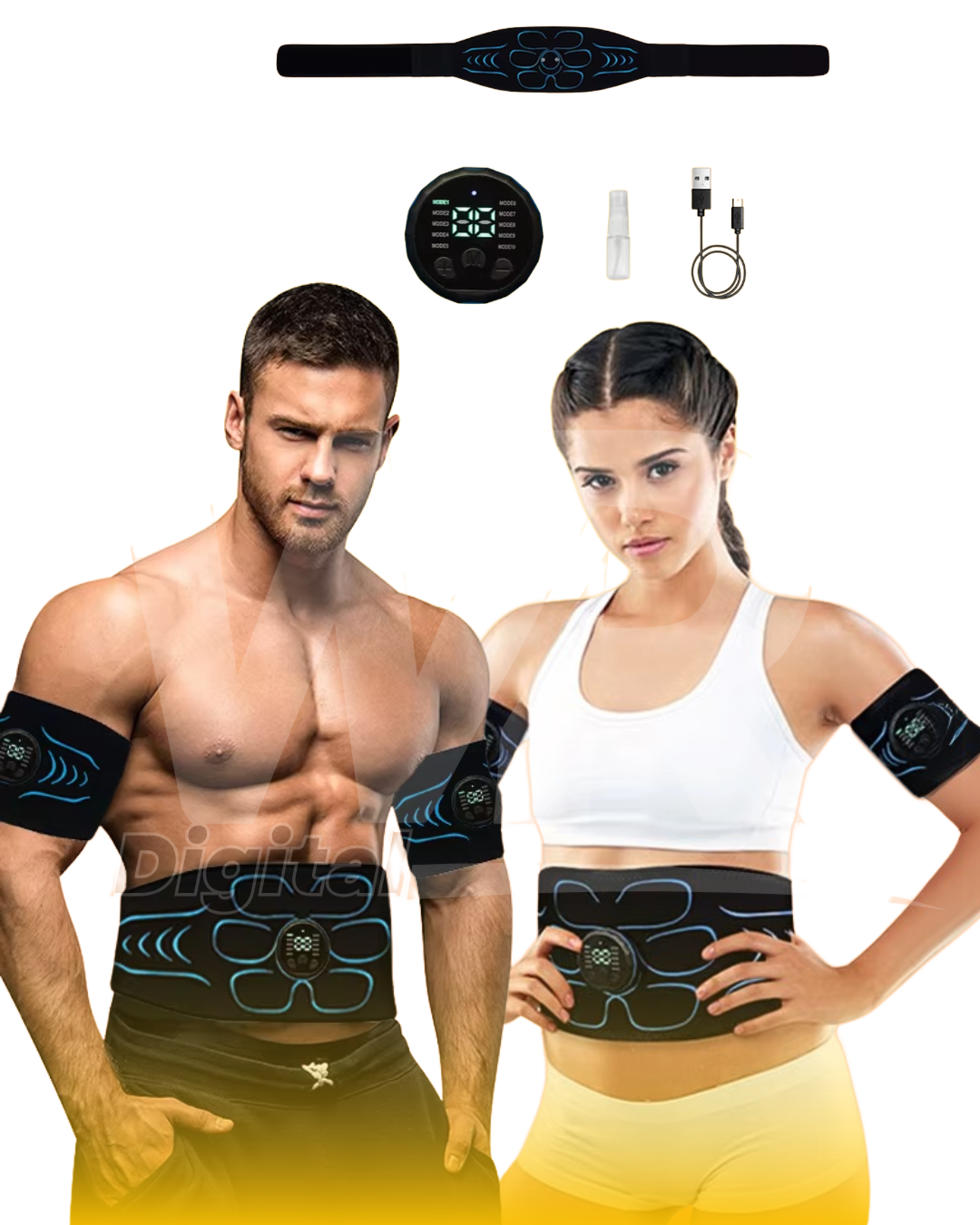 Cinto de Tonificação Abdominal Smart EMS