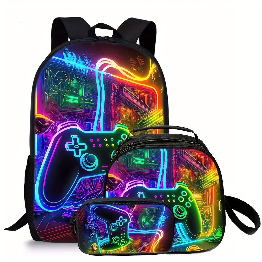 Conjunto Mochila Gamer 3 Peças