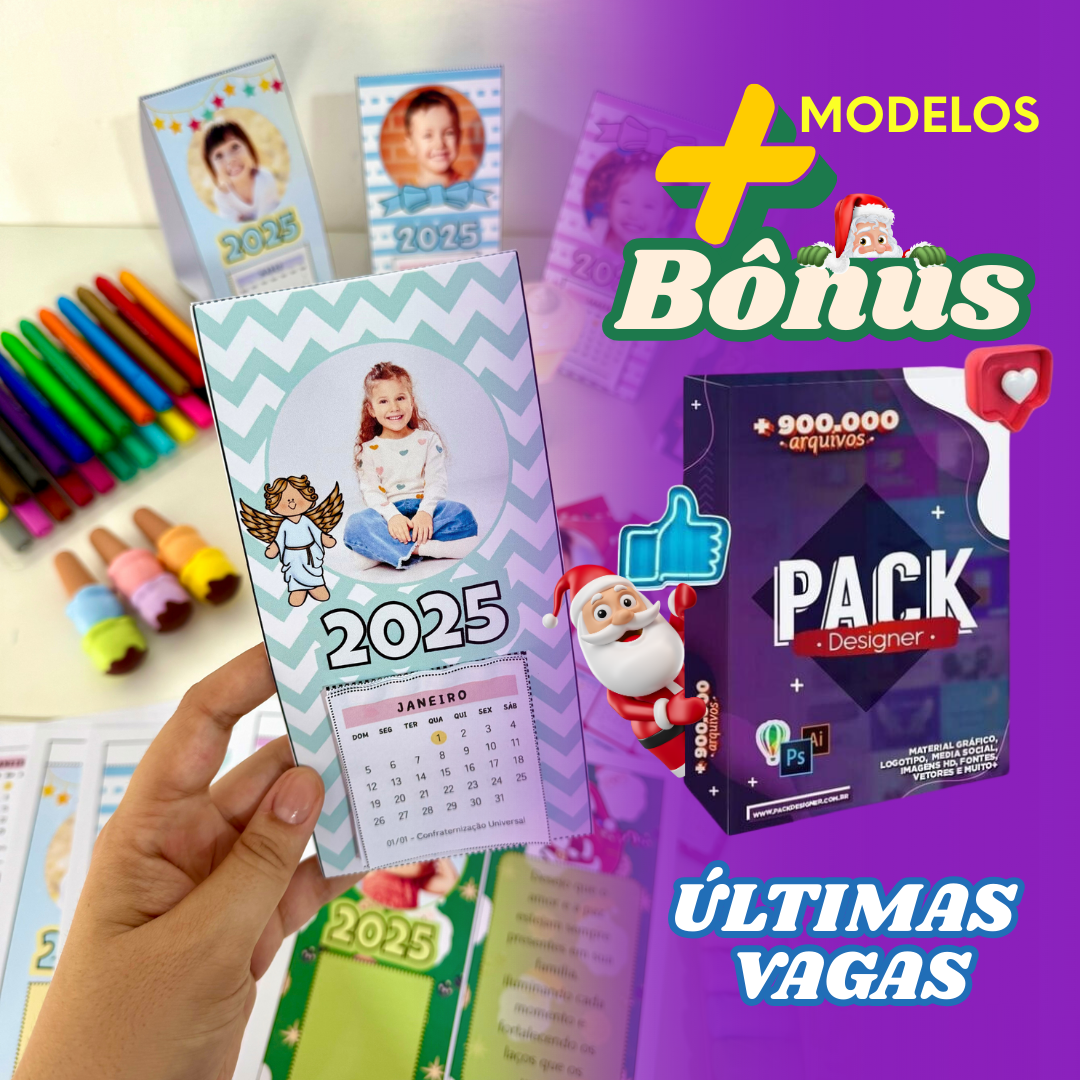 LUCRE COM O NATAL: Crie Calendários Personalizados