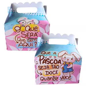 Caixa Maleta Páscoa - Kit com 50 Unidades