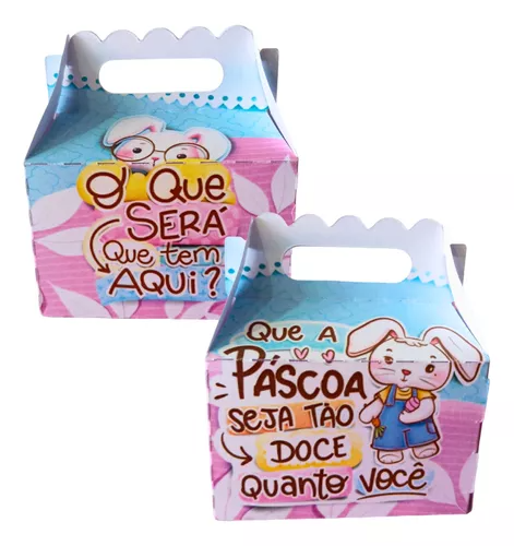 Caixa Maleta Páscoa – Kit com 50 Unidades