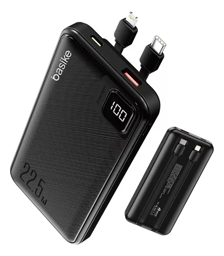 Basike Ba-POW078 Power Bank Carregador Portatil Usb Tipo C 10000mah 22.5w Cor Preto