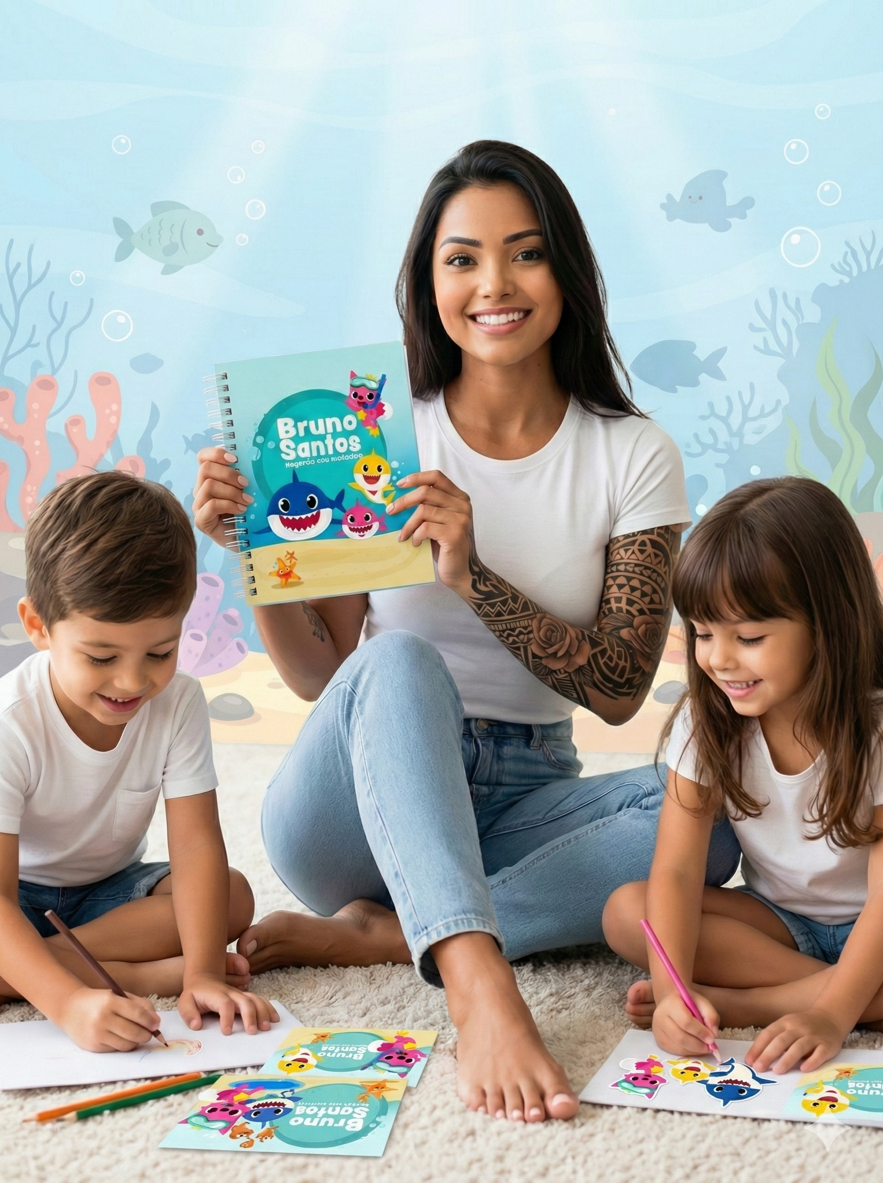 Kit Volta as Aulas baby shark 2026