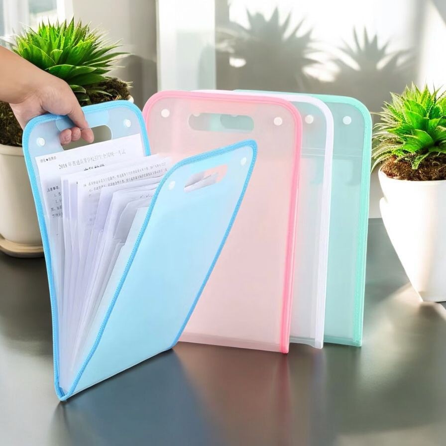 Pasta Sanfonada Para Documento Com 12 Divisórias E Pasta Prancheta Tamanho A4 Escritório Escolar | Shopee Brasil